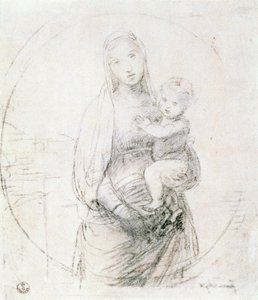 Studio di una Madonna con Bambino da Raffaello Sanzio Raphael